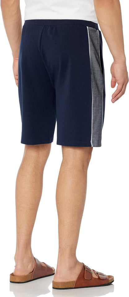 Hugo Boss Men's Embroidered Logo Cotton Blend Shorts, Navy