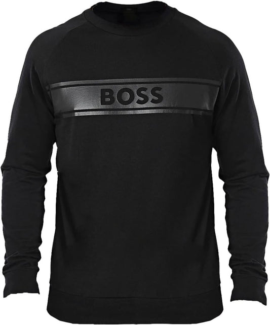 Hugo Boss Men's Authentic Sweatshirt, Black Thunder