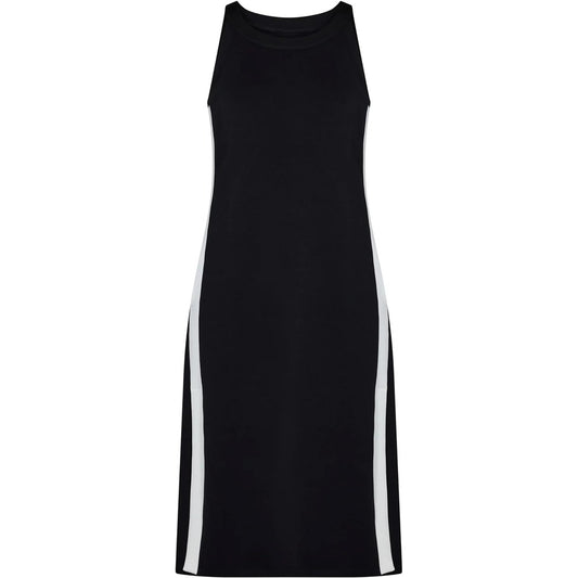 SPANX Women's Aire Side Stripe Mini Dress, Very Black