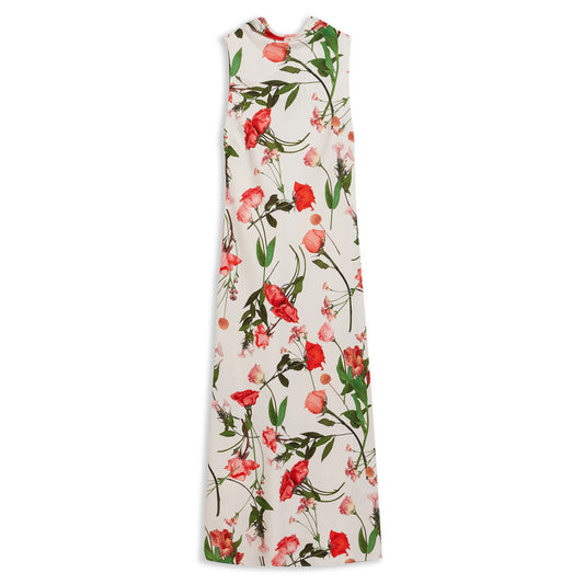 Ted Baker Women's Connihh Floral Cowl Neck Sleeveless Satin Midi Dress