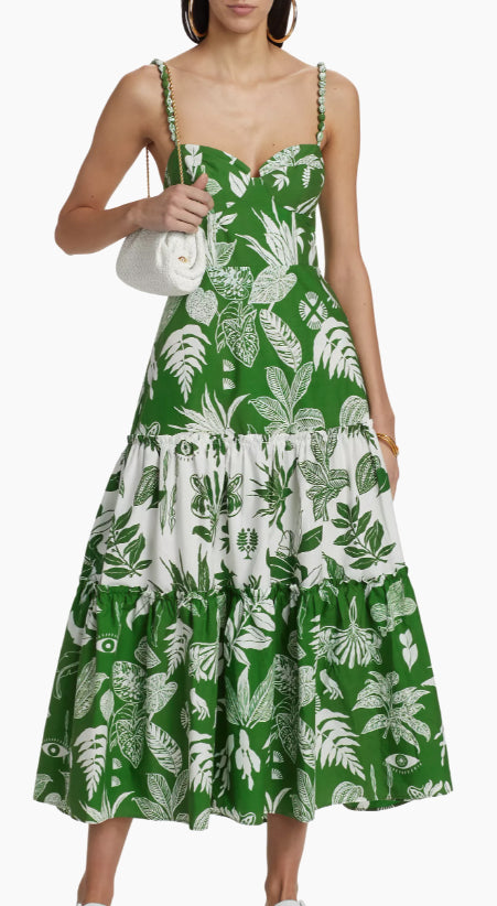 Farm Rio Women's Forest Soul Mix Midi Dress