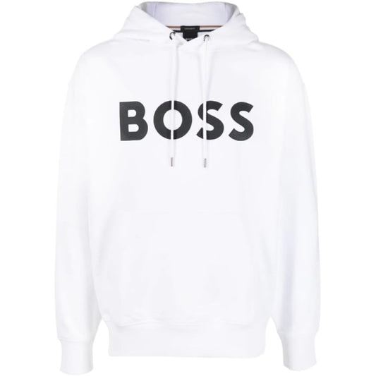 Hugo Boss Men's Sullivan 16 Hoodie Sweatshirt, White