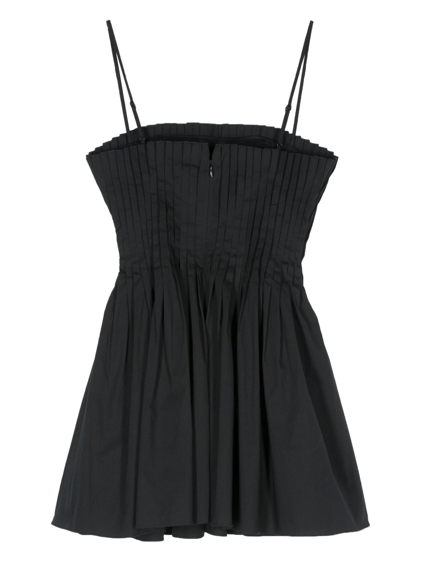 STAUD Women's Bella Cotton Mini Dress, Black