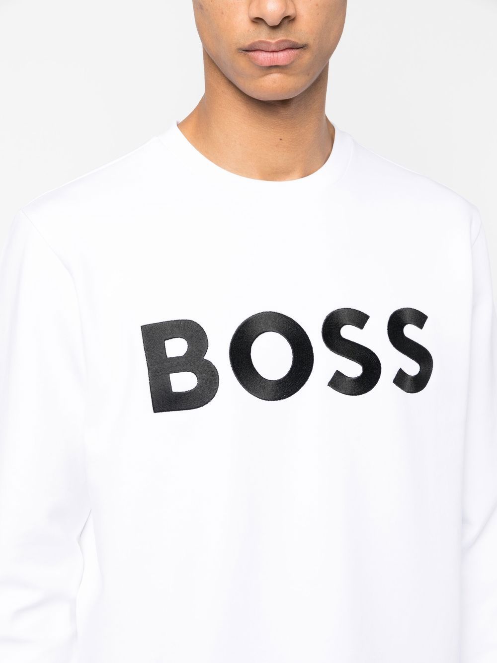 Hugo Boss Salbo Sweatshirt White