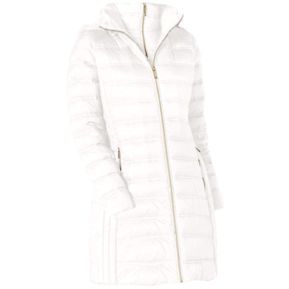 Michael Michael Kors White Down Hooded Packable 3/4 Coat