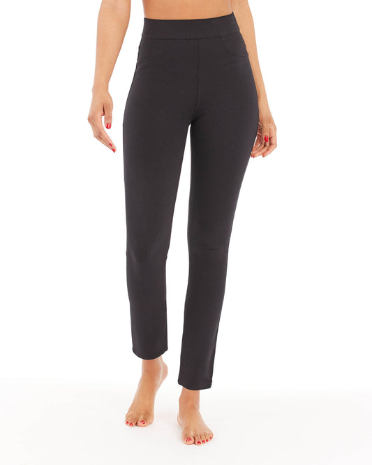 SPANX  Women's The Perfect Black Pant, Ankle 4-Pocket Classic Pull on Trousers