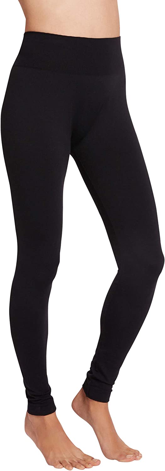Wolford Women's Slim Fit Soft Knitted Waistband Leggings Black