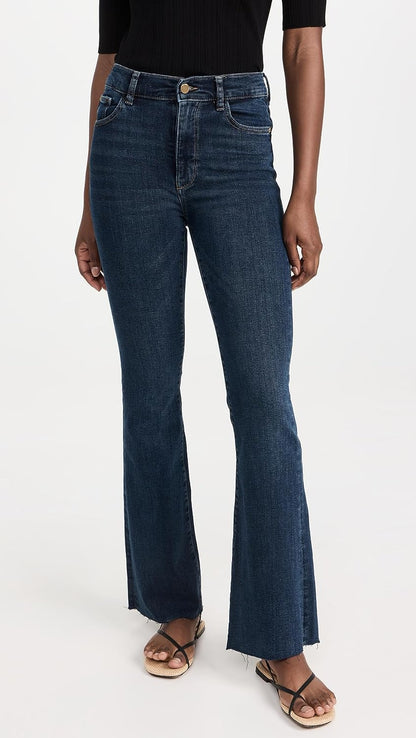 DL1961 Women Bridget Bootcut High-Rise 31.5" in Seacliff Denim Jeans Pants
