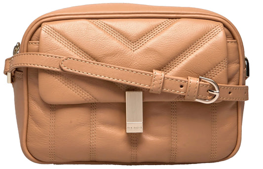 Ted Baker London AYALILY-Quilted Camera Bag, Camel