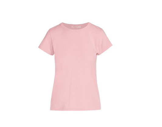 rag & bone Women's The Garment Dye T-Shirt, Mauved Out Pink