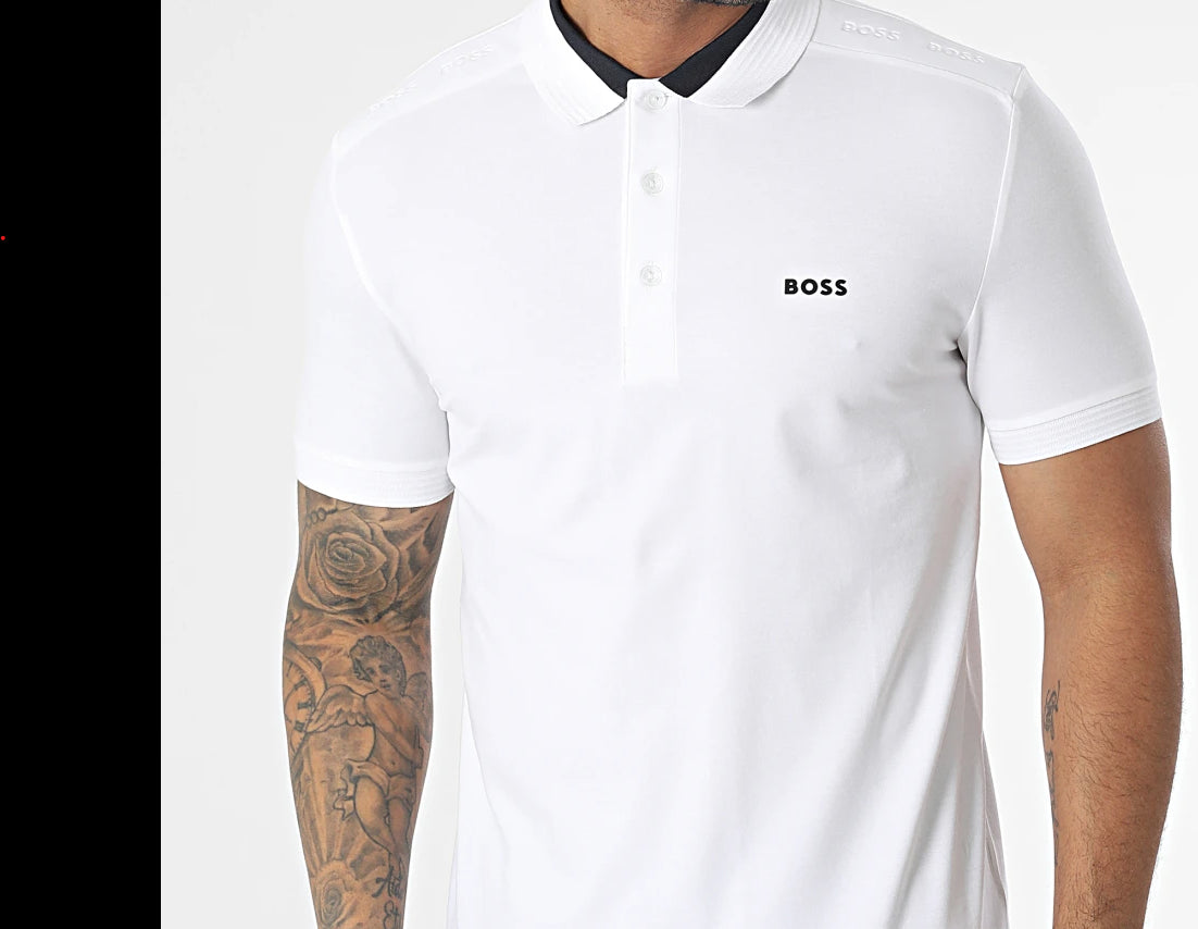 Hugo Boss Paule Polo Shirt White