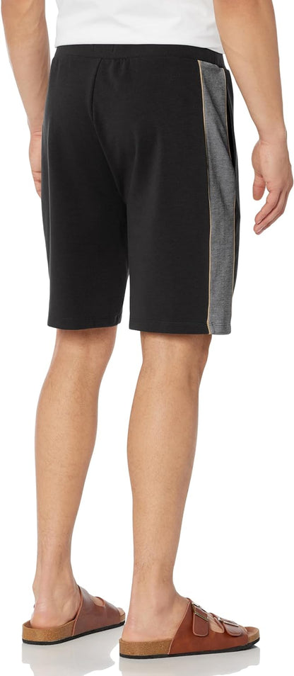 Hugo Boss Men's Embroidered Logo Cotton Blend Shorts, Black
