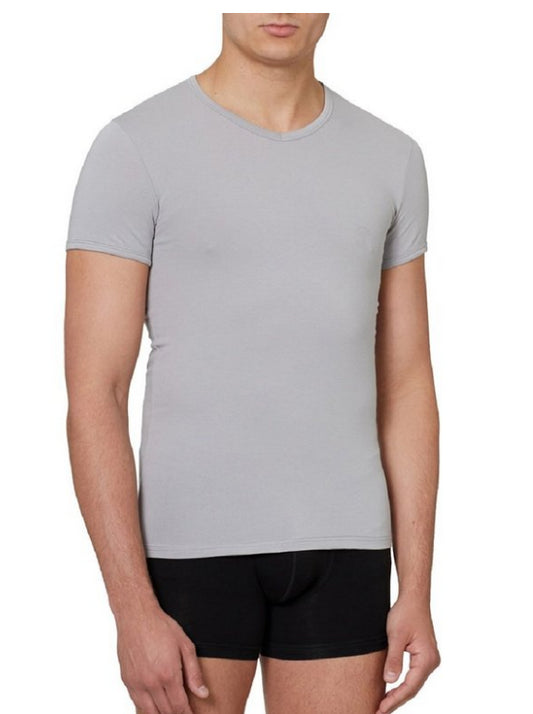 Versace Collection Men's Cotton V-neck Medusa Undershirt T-shirt