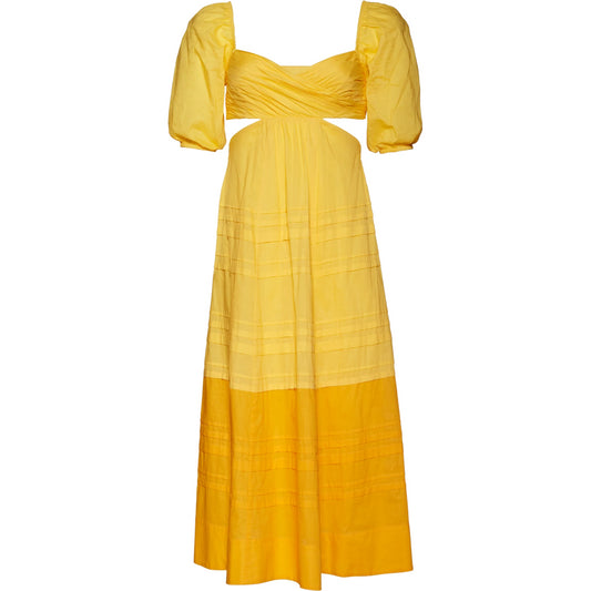 Staud Carina Dress Goldie/Persimmon