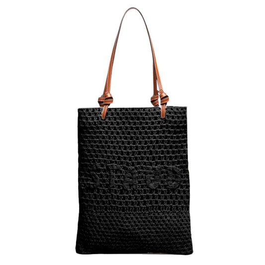Staud Crochet Porte Tote Bag Black OS
