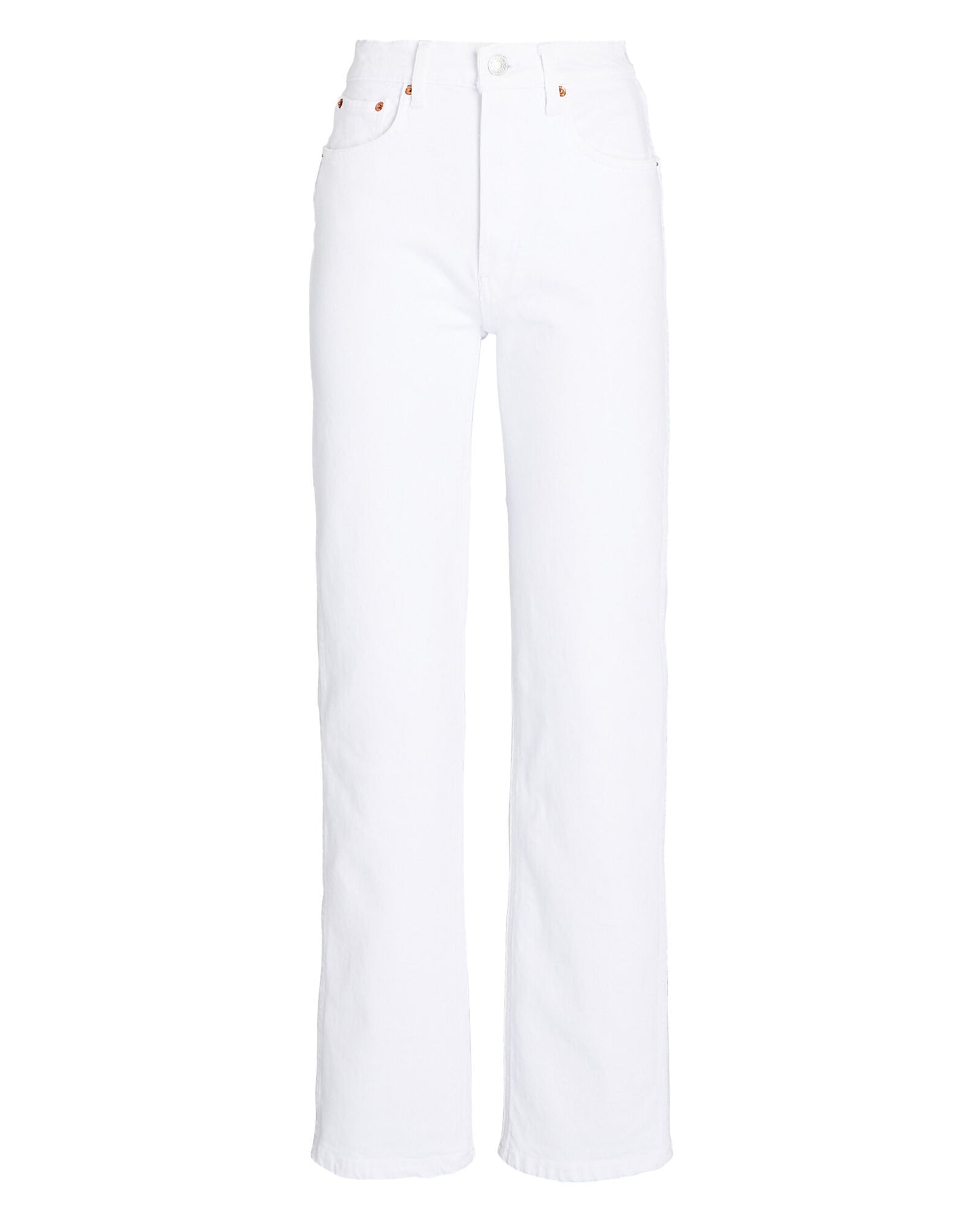 RE/DONE Women's 90s High Rise Comfort Stretch Loose Jeans, White