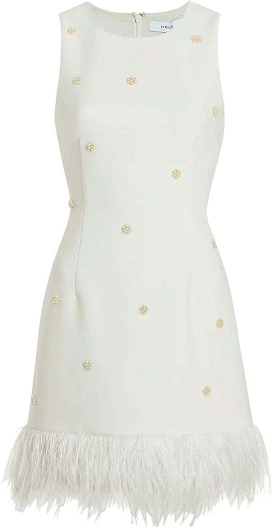 Likely Aries Dress White