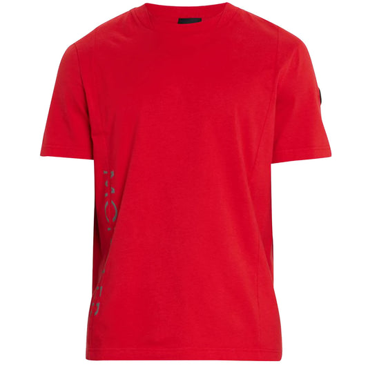 Moncler Men's Maglia Split Logo T-Shirt, Red