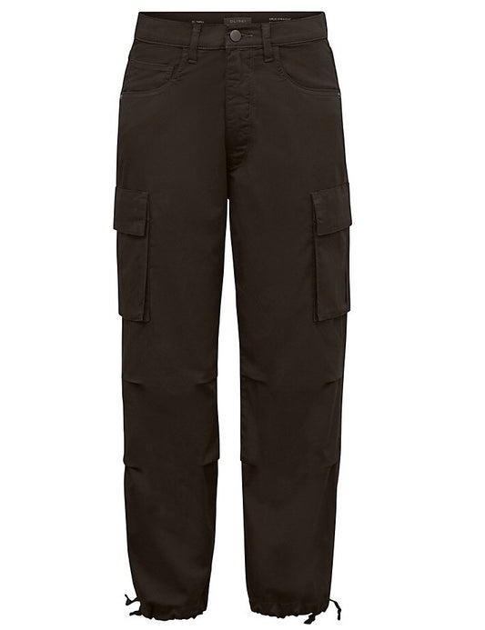 DL1961 Women Gwen Jogger: Cargo Side Pockets Black (Twill) Pants
