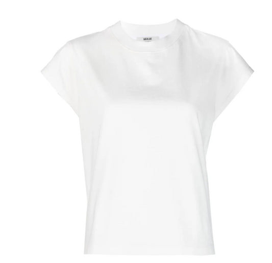 AGOLDE Women's Bryce Cap Sleeve T-Shirt, White