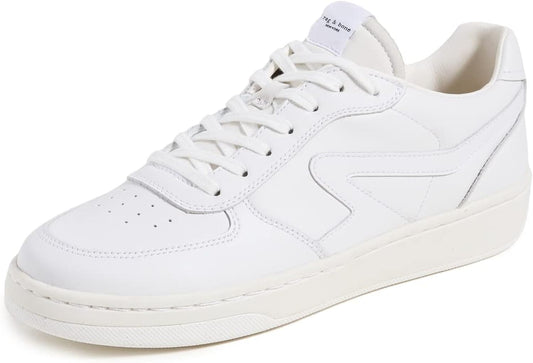 Rag & Bone Men's Retro Court Sneakers, White White Lace Up leather Shoes