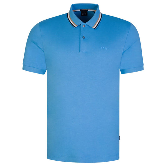 Hugo Boss Men's Penrose Turquoise Blue Short Sleeve Slim Fit Polo T-Shirt
