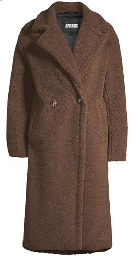 Apparis Women's Anoushka Faux Shearling Coat, Brown