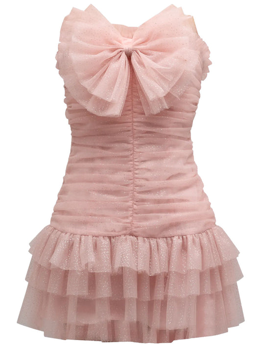 Love Shack Fancy Lolisa Dress Pink Sparkle